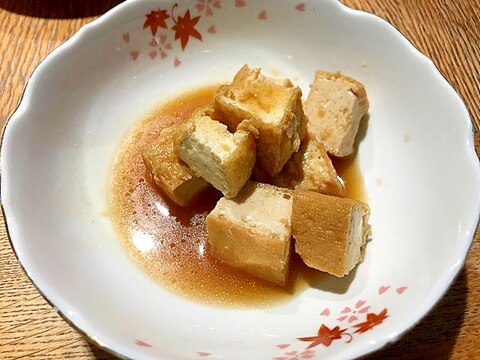 無水鍋で簡単★厚揚げの甘辛煮